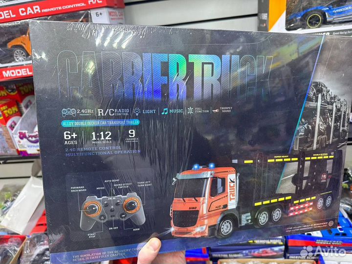 Металический автовоз с пультом