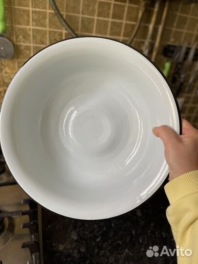 Кастрюля тазик эмалированный