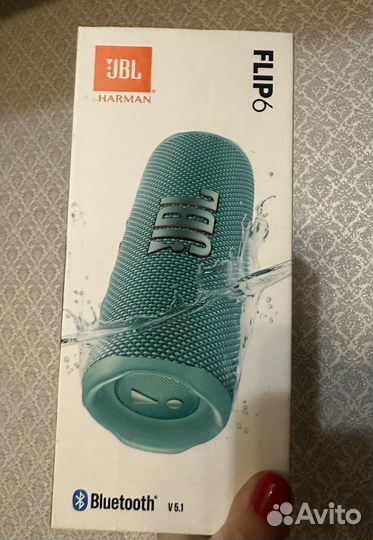 Колонка JBL Flip 6 оригинал бирюзовая