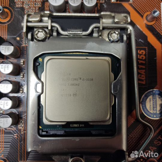 Материнская плата с процессором и памятью и куллер