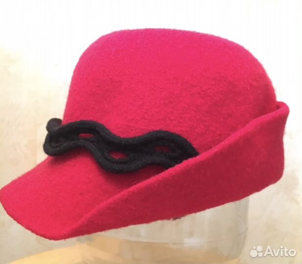 Дизайнерская женская шерстяная шляпка