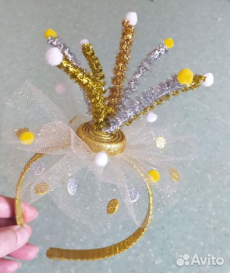 Ободок хлопушка заколки/ резинчки