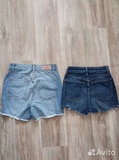 Джинсовые шорты пакетом Zara, Bershka
