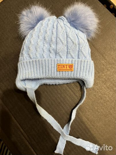 Шапка зимняя для новорожденных