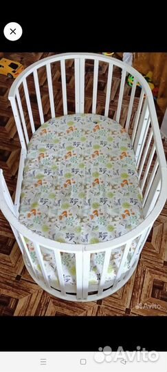 Кровать 9 в 1 с маятником и новым матрасом