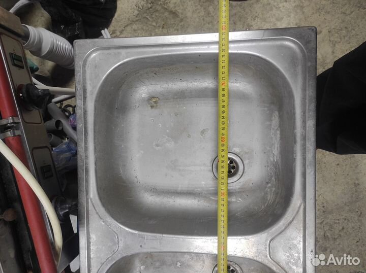 Мойка двухсекционная нержавейка