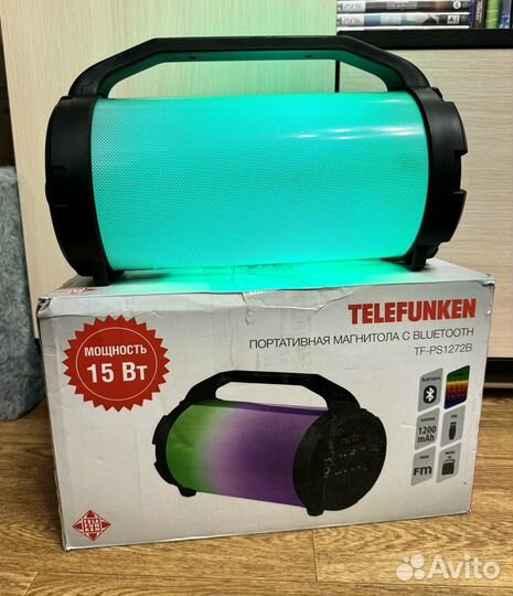 Блютуз колонка Telefunken, гарантия, новая