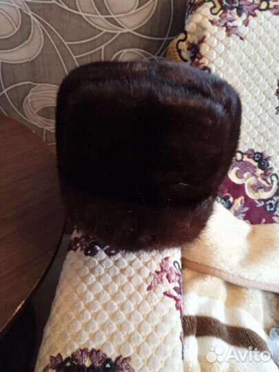 Норковая шапка мужская