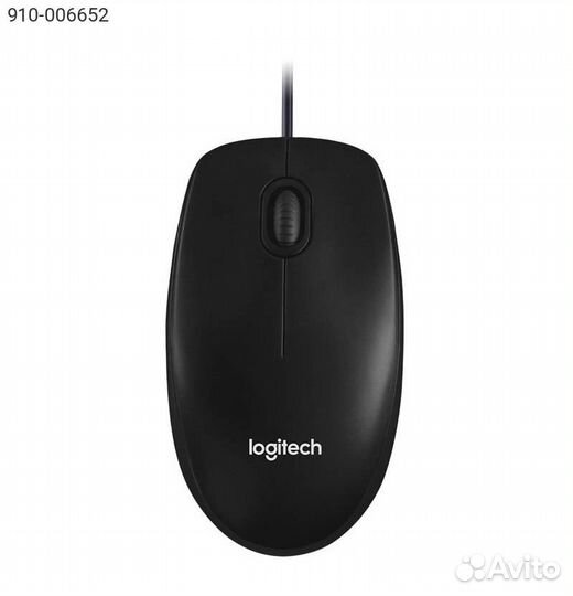 Мышь Logitech M100 Проводная Чёрный, 910-006652
