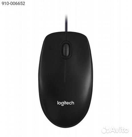 Мышь Logitech M100 Проводная Чёрный, 910-006652