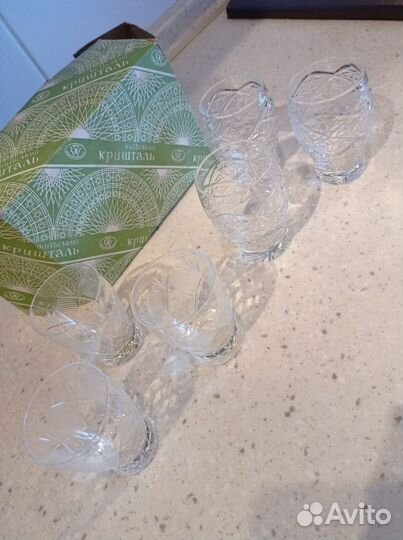 Хрустальные стопки рюмки из СССР