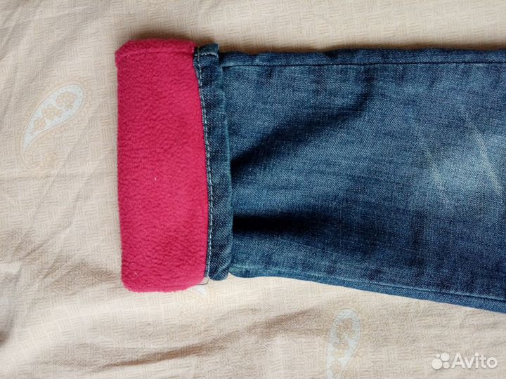 Джинсы утепленные на девочку