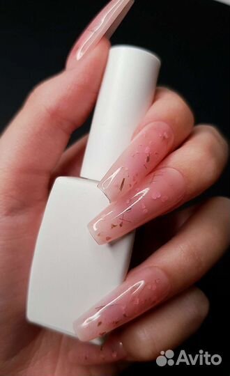 Накладные ногти с сухоцветами