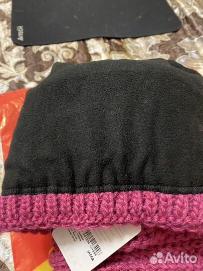 Шапка + шарф зимняя новая