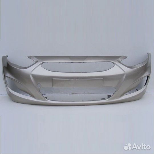 Бампер передний Hyundai Solaris Бежевый 11-14г