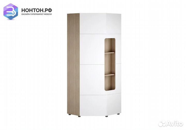 Шкаф угловой Палермо-3 Юниор ясень шимо светлый