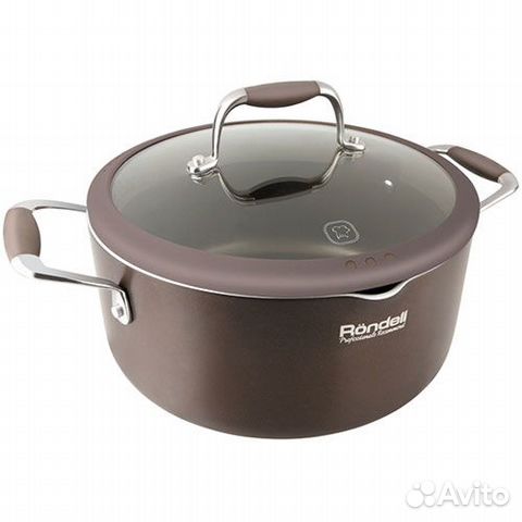 Кастрюля с крышкой Rondell Mocco 20 см (2 л)