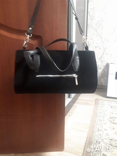 Сумка натуральная кожа,замша