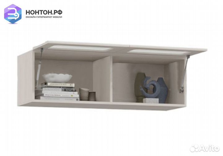 Витрина Эколь 3 сандал светлый