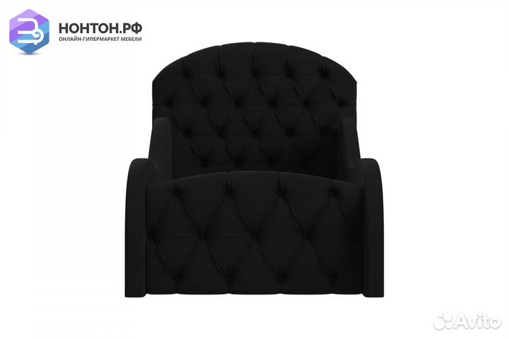 Детская кровать Майя Люкс микровельвет черный