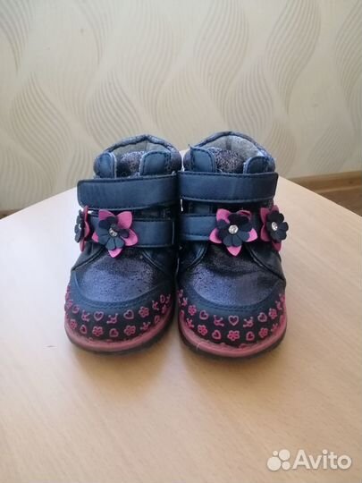 Ботинки для девочки демисезонные 20 размер