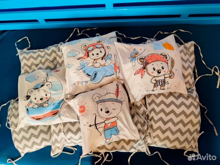 Бортики в детскую кроватку