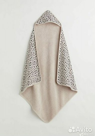 Полотенце детское h&m 80x80 с уголком новое