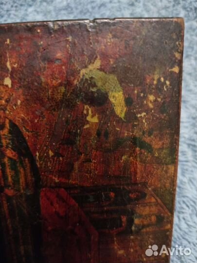 Икона Сергий Радонежский у гробов родителей