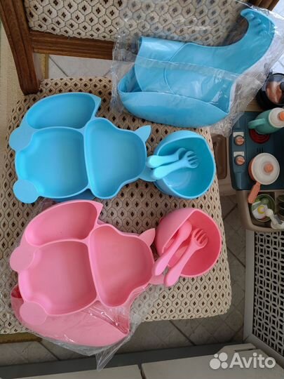 Детская посуда силиконовая