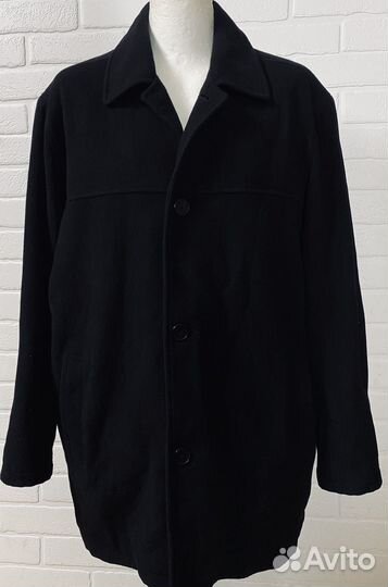 Dockers Mens Top Coat XL Black Wool