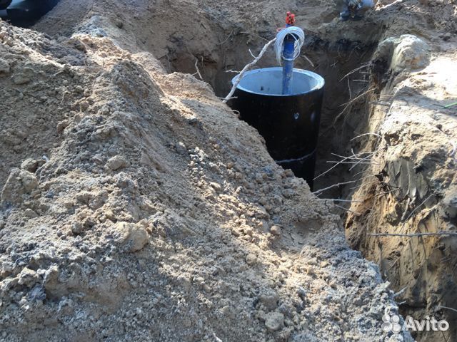 Септик из бетонных колец Cливная яма