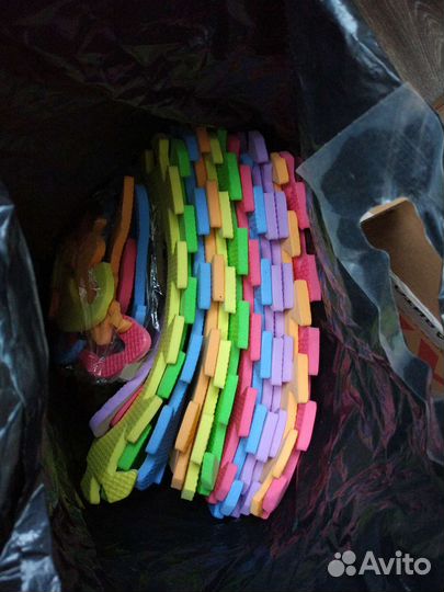 Большой детский коврик пазл