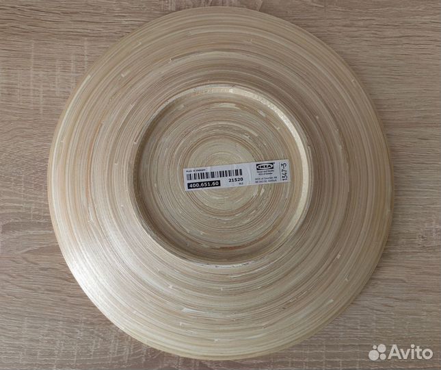 Шары из ротанга на блюде IKEA