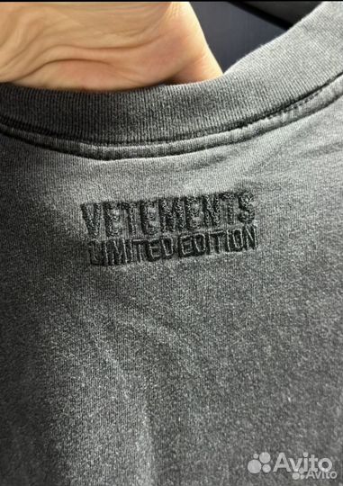 Футболка vetements limited оверсайз