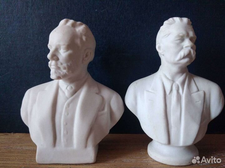 Фарфоровые статуэтки бюсты великих лфз