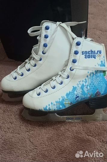 Коньки фигурные 32р 21см