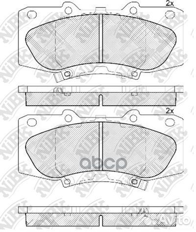Колодки тормозные дисковые перед PN0548 NiBK