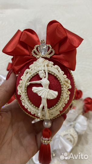 Дизайнерские новогодние игрушки ручной работы