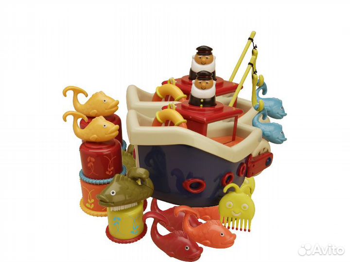 Кораблик с игрушками для ванны Battat