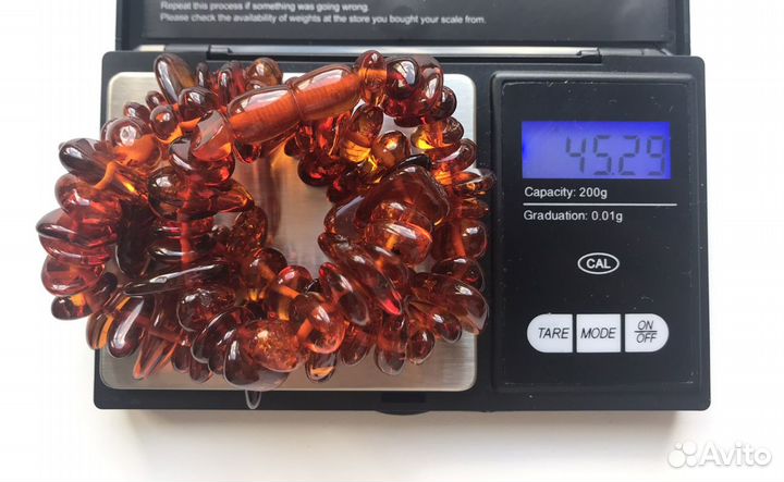 Бусы из натурального янтаря СССР