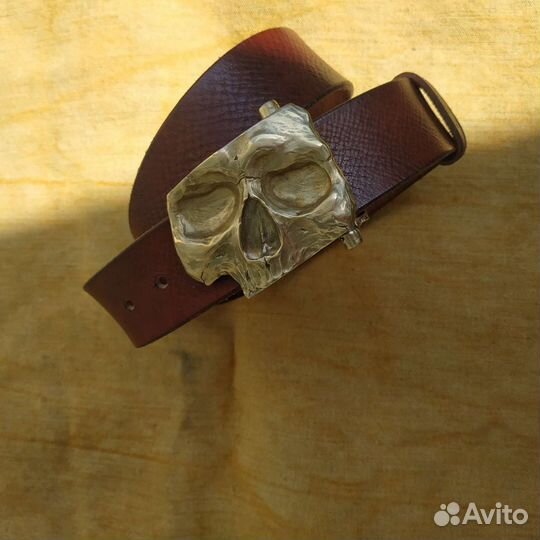Мужской ремень Череп