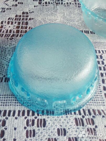 Вазы цветные Купоросное стекло СССР