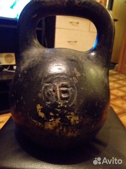 Гиря 16 кг СССР