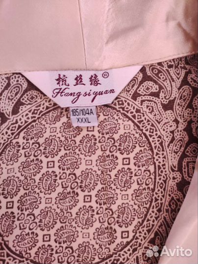 Шелковый халат мужской