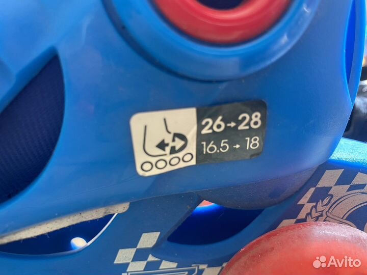 Роликовые коньки детские раздвижные с шлемом