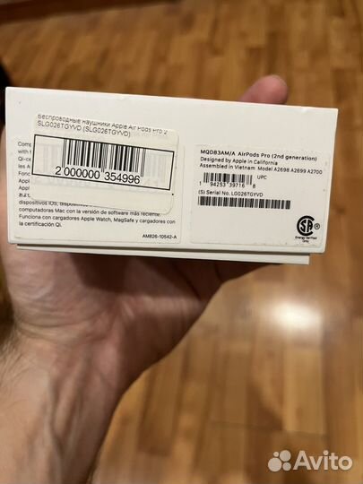 Беспроводные наушники apple airpods pro 2, новые