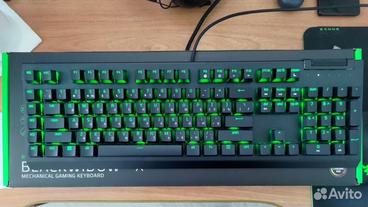 Игровая клавиатура Razer BlackWidow V4 X, Green Sw