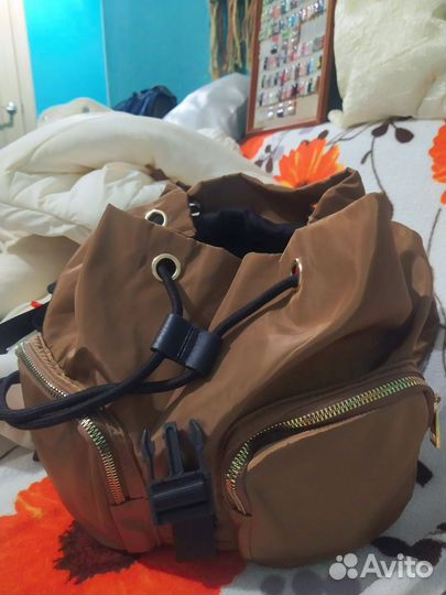 Рюкзак женский coach новый коричневый