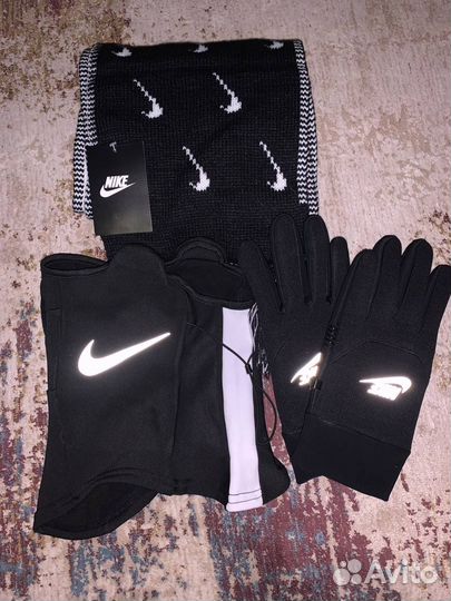 Зимний набор Nike (Шарф, перчатки, снуд )