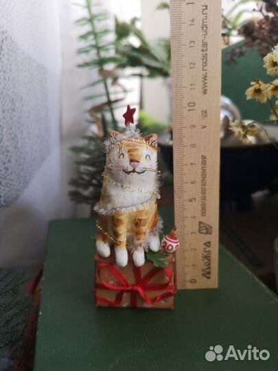 Ватные елочные игрушки 